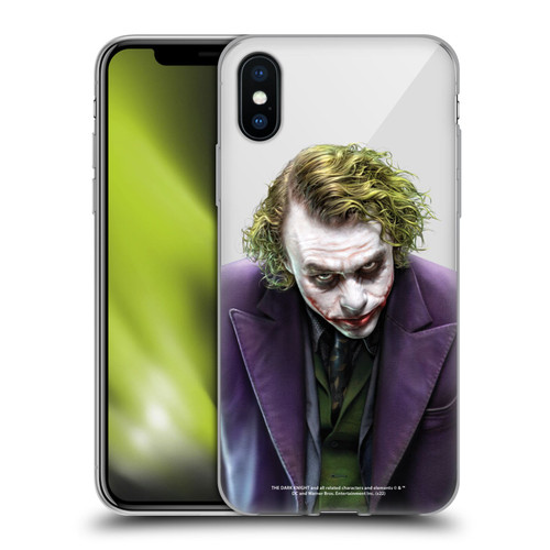 The Dark Knight Character Art Joker Soft Gel Case for Apple iPhone X / iPhone XS