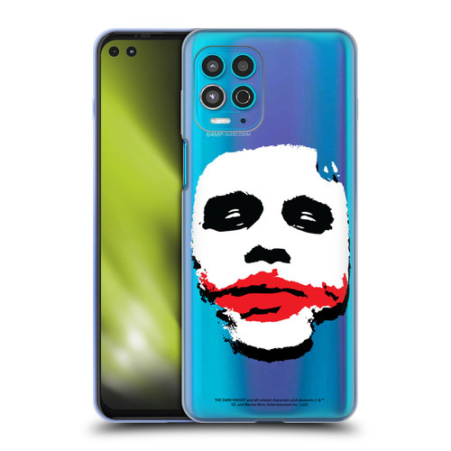The Dark Knight Character Art Joker Face Soft Gel Case for Motorola Moto G100