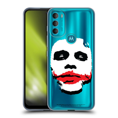 The Dark Knight Character Art Joker Face Soft Gel Case for Motorola Moto G71 5G