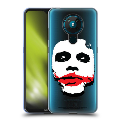 The Dark Knight Character Art Joker Face Soft Gel Case for Nokia 5.3