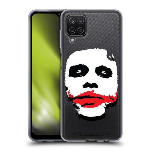 The Dark Knight Character Art Joker Face Soft Gel Case for Samsung Galaxy A12 (2020)