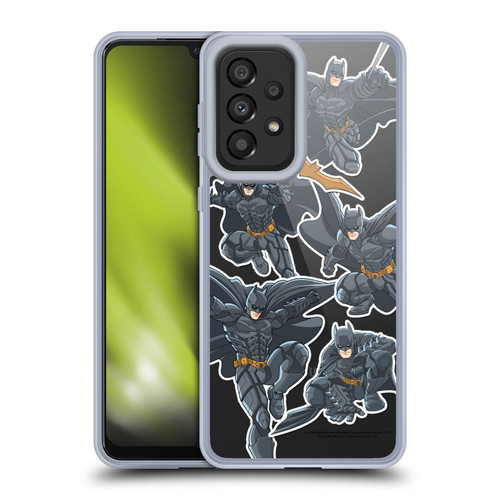 The Dark Knight Character Art Batman Sticker Collage Soft Gel Case for Samsung Galaxy A33 5G (2022)