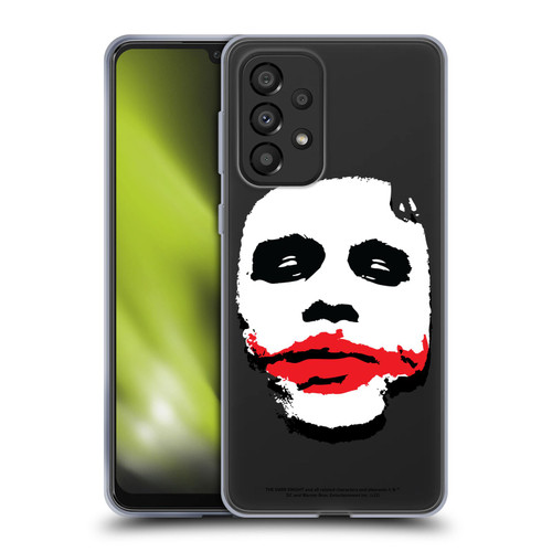 The Dark Knight Character Art Joker Face Soft Gel Case for Samsung Galaxy A33 5G (2022)
