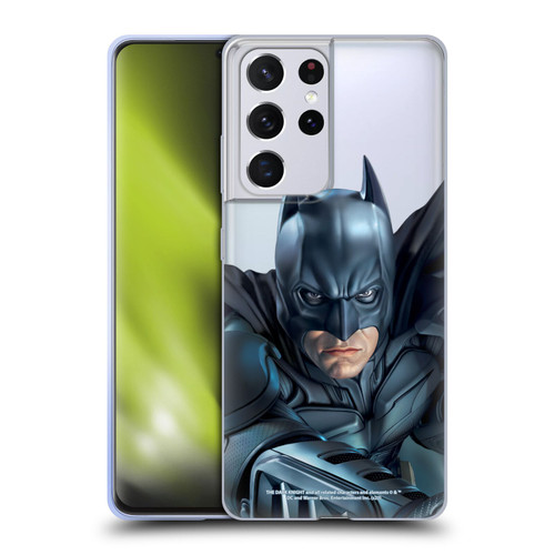 The Dark Knight Character Art Batman Soft Gel Case for Samsung Galaxy S21 Ultra 5G