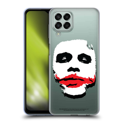 The Dark Knight Character Art Joker Face Soft Gel Case for Samsung Galaxy M33 (2022)