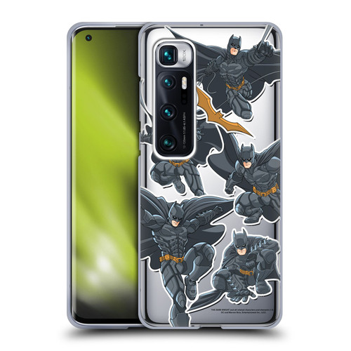 The Dark Knight Character Art Batman Sticker Collage Soft Gel Case for Xiaomi Mi 10 Ultra 5G