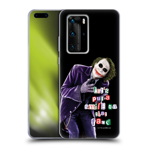 The Dark Knight Graphics Joker Put A Smile Soft Gel Case for Huawei P40 Pro / P40 Pro Plus 5G