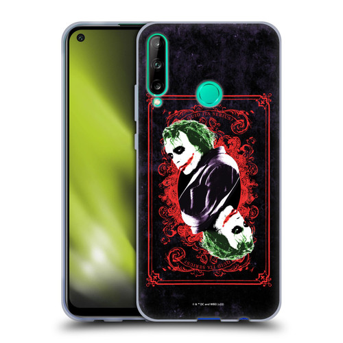 The Dark Knight Graphics Joker Card Soft Gel Case for Huawei P40 lite E