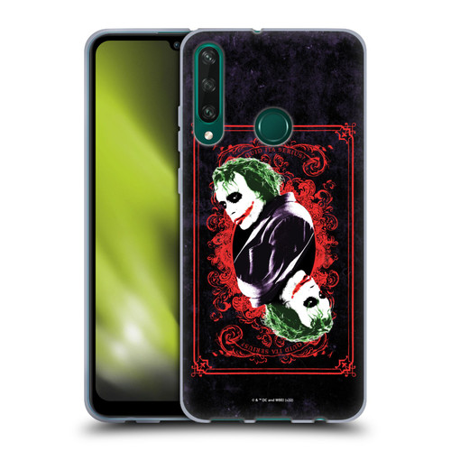 The Dark Knight Graphics Joker Card Soft Gel Case for Huawei Y6p