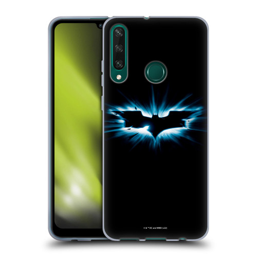 The Dark Knight Graphics Logo Black Soft Gel Case for Huawei Y6p