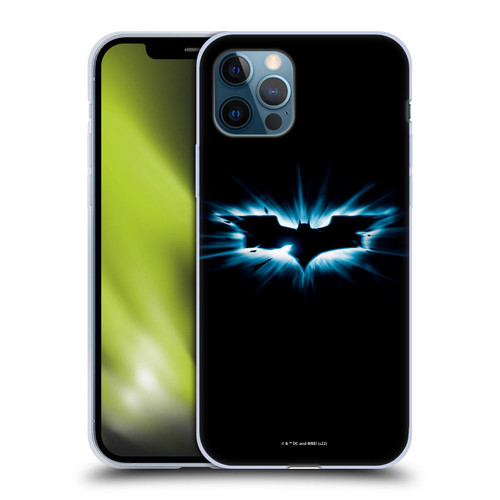 The Dark Knight Graphics Logo Black Soft Gel Case for Apple iPhone 12 / iPhone 12 Pro