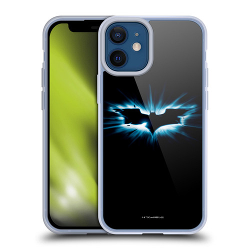 The Dark Knight Graphics Logo Black Soft Gel Case for Apple iPhone 12 Mini