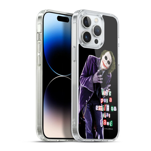 The Dark Knight Graphics Joker Put A Smile Soft Gel Case for Apple iPhone 13 Pro Max