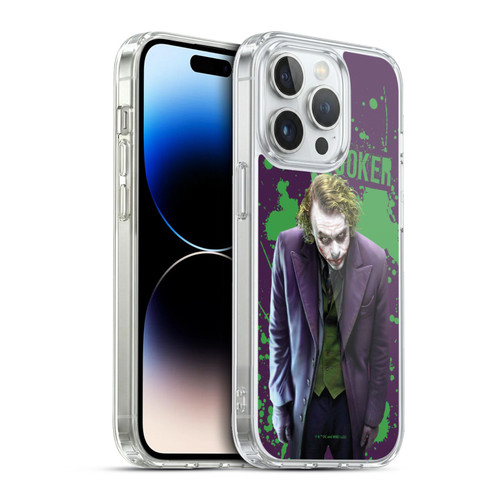 The Dark Knight Graphics Character Art Soft Gel Case for Apple iPhone 13 Pro