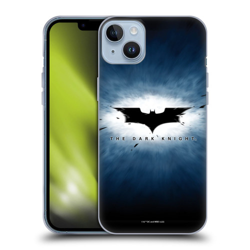 The Dark Knight Graphics Logo Soft Gel Case for Apple iPhone 14 Plus