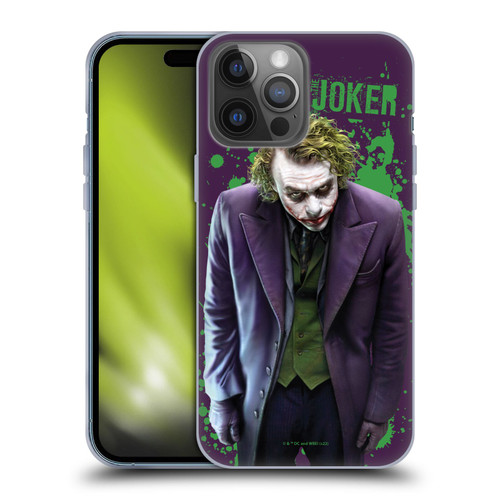 The Dark Knight Graphics Character Art Soft Gel Case for Apple iPhone 14 Pro Max