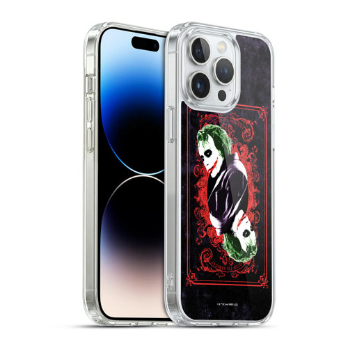 The Dark Knight Graphics Joker Card Soft Gel Case for Apple iPhone 14 Pro Max