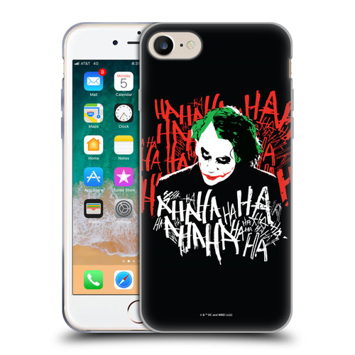 The Dark Knight Graphics Joker Laugh Soft Gel Case for Apple iPhone 7 / 8 / SE 2020 & 2022