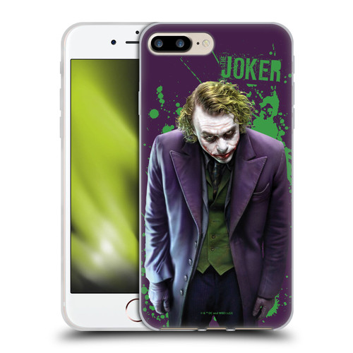 The Dark Knight Graphics Character Art Soft Gel Case for Apple iPhone 7 Plus / iPhone 8 Plus