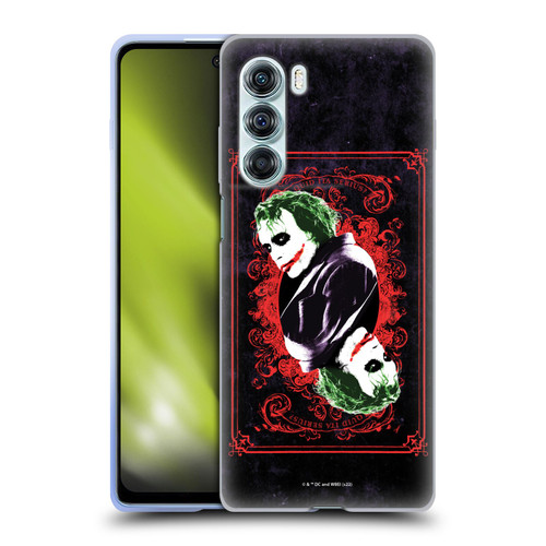 The Dark Knight Graphics Joker Card Soft Gel Case for Motorola Edge S30 / Moto G200 5G