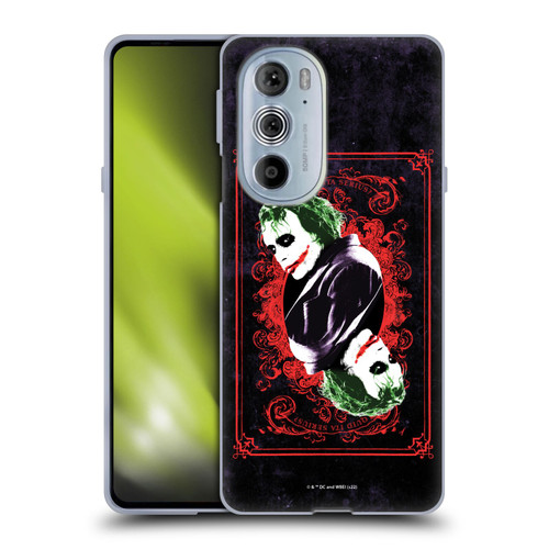 The Dark Knight Graphics Joker Card Soft Gel Case for Motorola Edge X30
