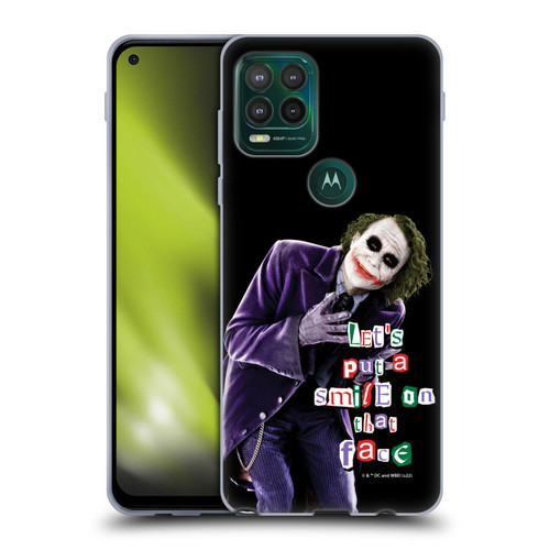 The Dark Knight Graphics Joker Put A Smile Soft Gel Case for Motorola Moto G Stylus 5G 2021