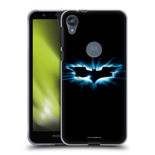 The Dark Knight Graphics Logo Black Soft Gel Case for Motorola Moto E6