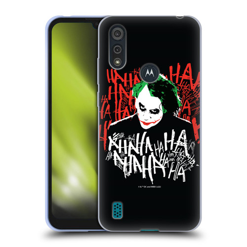 The Dark Knight Graphics Joker Laugh Soft Gel Case for Motorola Moto E6s (2020)