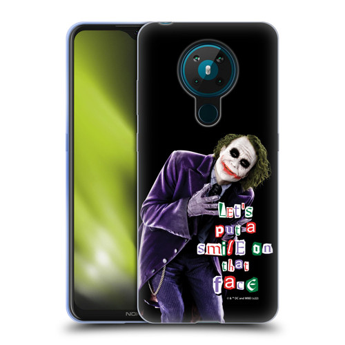 The Dark Knight Graphics Joker Put A Smile Soft Gel Case for Nokia 5.3