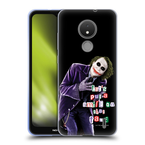 The Dark Knight Graphics Joker Put A Smile Soft Gel Case for Nokia C21