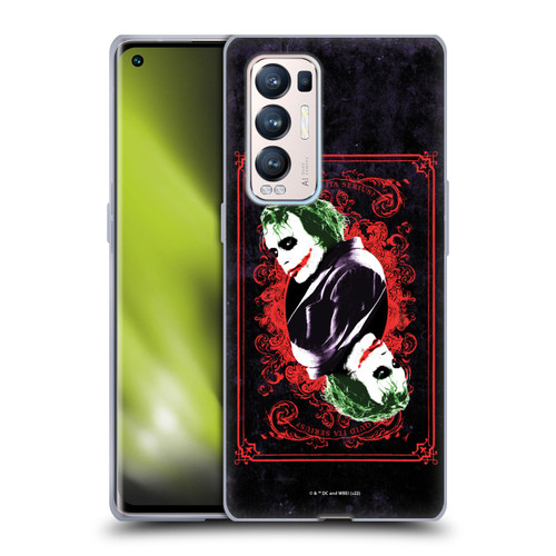 The Dark Knight Graphics Joker Card Soft Gel Case for OPPO Find X3 Neo / Reno5 Pro+ 5G