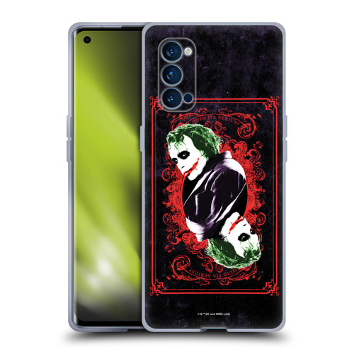 The Dark Knight Graphics Joker Card Soft Gel Case for OPPO Reno 4 Pro 5G
