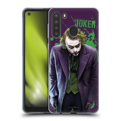 The Dark Knight Graphics Character Art Soft Gel Case for Samsung Galaxy A21 (2020)