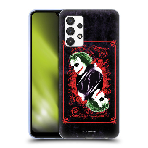 The Dark Knight Graphics Joker Card Soft Gel Case for Samsung Galaxy A32 (2021)