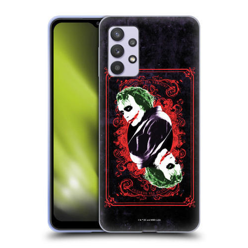 The Dark Knight Graphics Joker Card Soft Gel Case for Samsung Galaxy A32 5G / M32 5G (2021)