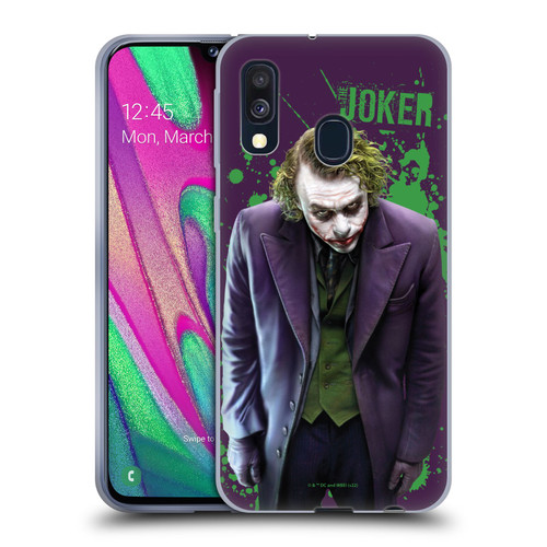 The Dark Knight Graphics Character Art Soft Gel Case for Samsung Galaxy A40 (2019)