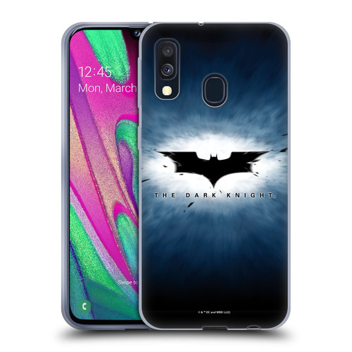 The Dark Knight Graphics Logo Soft Gel Case for Samsung Galaxy A40 (2019)