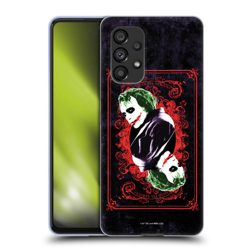 The Dark Knight Graphics Joker Card Soft Gel Case for Samsung Galaxy A53 5G (2022)