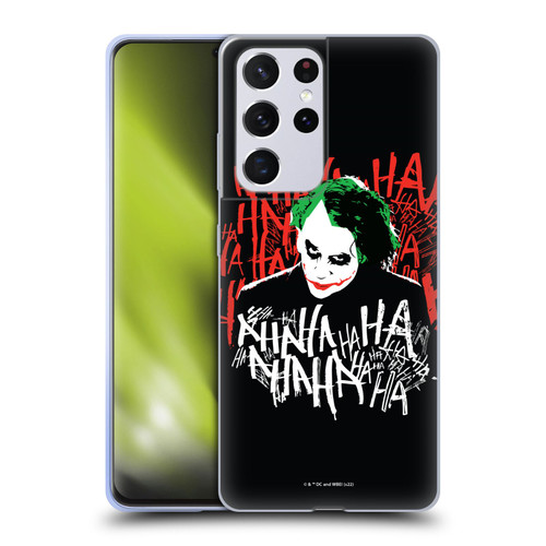 The Dark Knight Graphics Joker Laugh Soft Gel Case for Samsung Galaxy S21 Ultra 5G