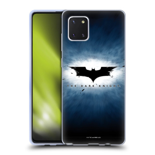The Dark Knight Graphics Logo Soft Gel Case for Samsung Galaxy Note10 Lite