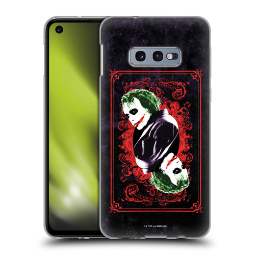 The Dark Knight Graphics Joker Card Soft Gel Case for Samsung Galaxy S10e