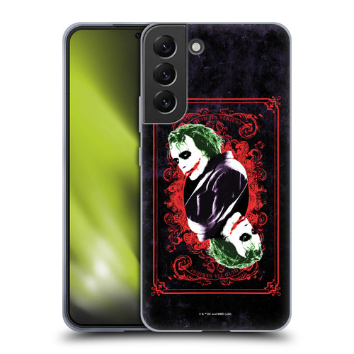 The Dark Knight Graphics Joker Card Soft Gel Case for Samsung Galaxy S22+ 5G