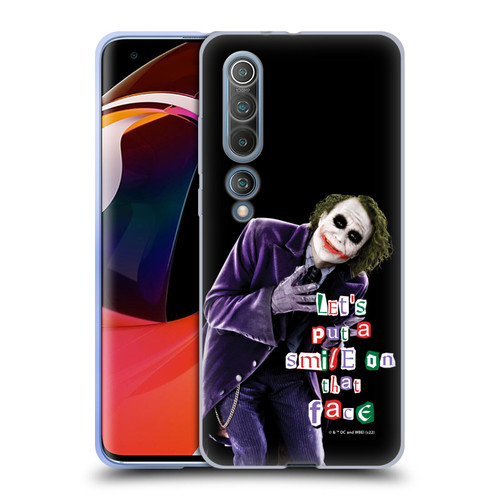 The Dark Knight Graphics Joker Put A Smile Soft Gel Case for Xiaomi Mi 10 5G / Mi 10 Pro 5G
