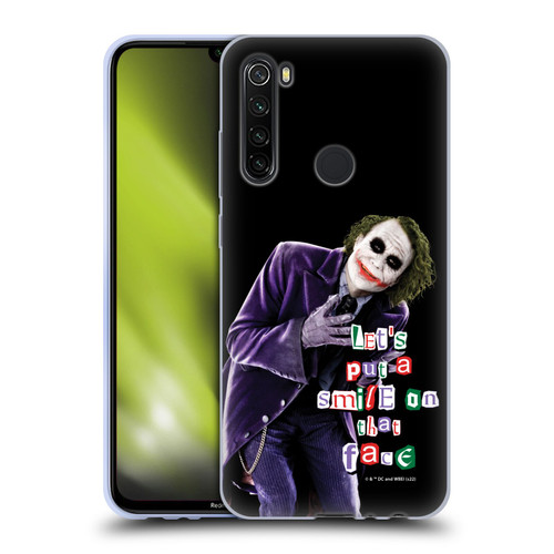 The Dark Knight Graphics Joker Put A Smile Soft Gel Case for Xiaomi Redmi Note 8T