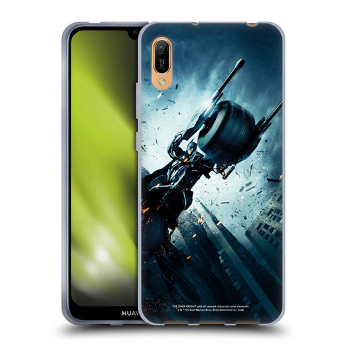 The Dark Knight Key Art Batman Batpod Soft Gel Case for Huawei Y6 Pro (2019)