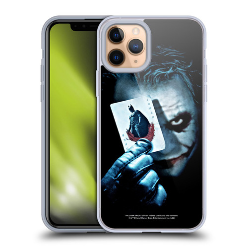 The Dark Knight Key Art Joker Card Soft Gel Case for Apple iPhone 11 Pro