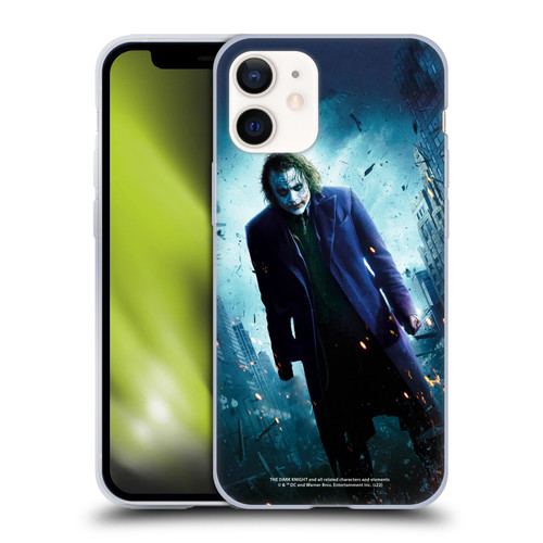 The Dark Knight Key Art Joker Poster Soft Gel Case for Apple iPhone 12 Mini