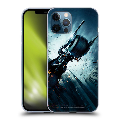 The Dark Knight Key Art Batman Batpod Soft Gel Case for Apple iPhone 12 Pro Max