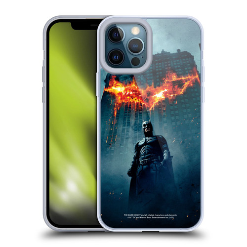 The Dark Knight Key Art Batman Poster Soft Gel Case for Apple iPhone 12 Pro Max & MagSafe