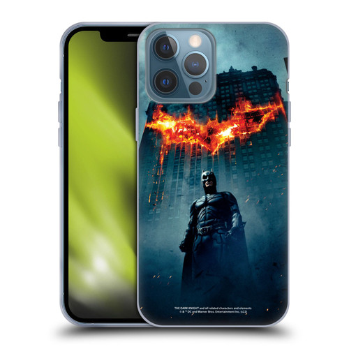 The Dark Knight Key Art Batman Poster Soft Gel Case for Apple iPhone 13 Pro Max